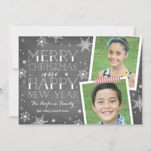 Handdrawn Snowflakes Collection Holiday Card