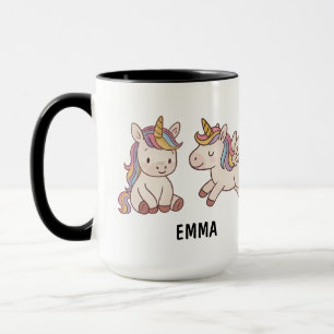 Handdrawn Unicorn Custom Cute Mug