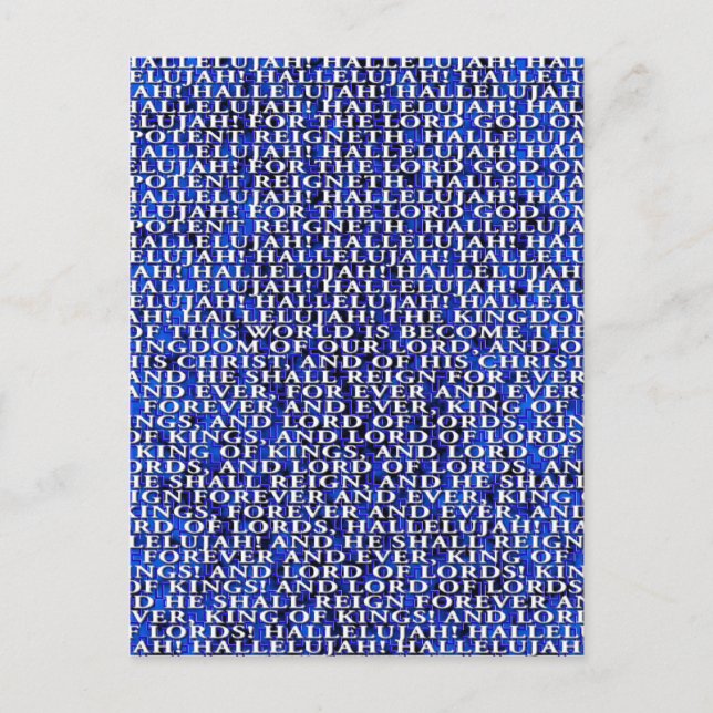 Handel Messiah Christmas Holiday Postcard (Front)