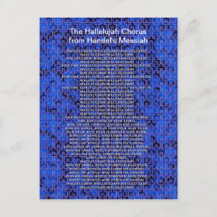 Handel Messiah Christmas Holiday Postcard