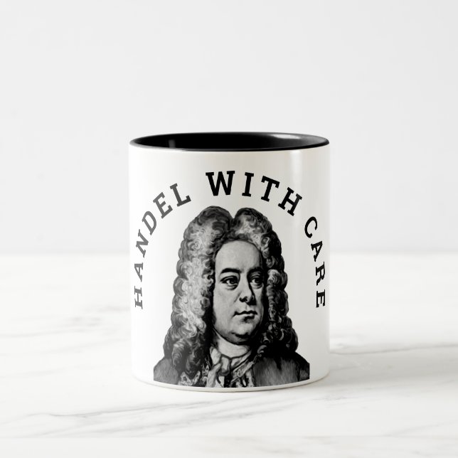 Handel with Care Two-Tone Coffee Mug (Center)
