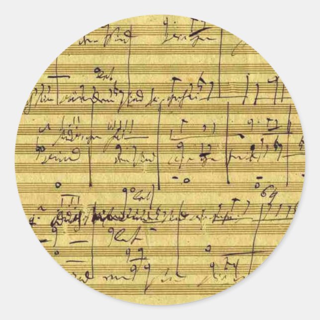 Handel's Messiah Classic Round Sticker (Front)