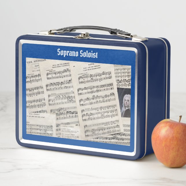 Handel's Messiah Soprano Soloist Metal Lunchbox (In Situ)