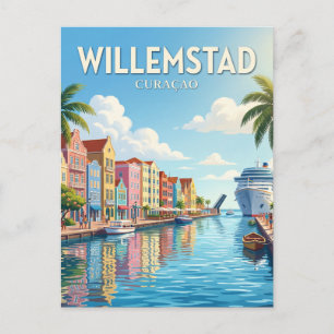 Handelskade, Willemstad Curaçao Postcard