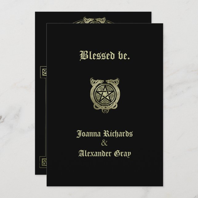 Handfasting Invitation (Front/Back)