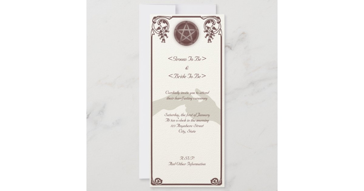 Handfasting Invitation | Zazzle