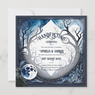 HANDFASTING INVITATIONS DRUID CELTIC WICCA MOON