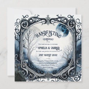 HANDFASTING INVITATIONS DRUID CELTIC WICCA MOON