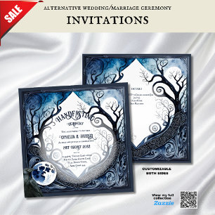 HANDFASTING INVITATIONS DRUID CELTIC WICCA MOON