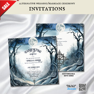 HANDFASTING INVITATIONS DRUID CELTIC WICCA MOON