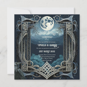 HANDFASTING INVITATIONS DRUID CELTIC WICCA MOON