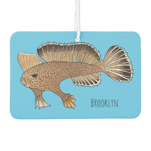 Handfish cartoon illustration car air freshener