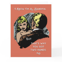 Handful Funny Retro Greeting