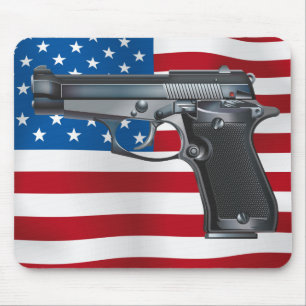 HandGun USA Mouse Mat