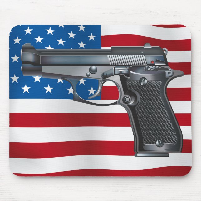 HandGun USA Mouse Mat (Front)