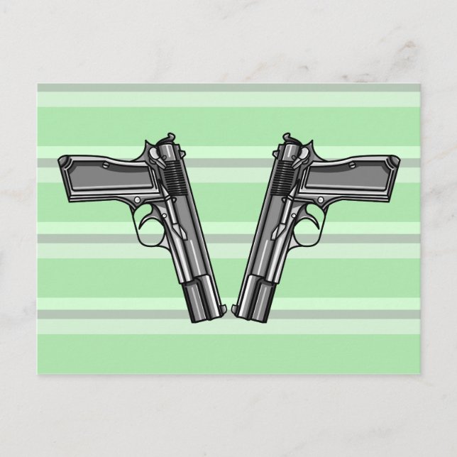 Handguns, Pistols, Firearms Postcard (Front)