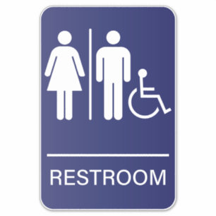 Handicap Accessible Bathroom Sign