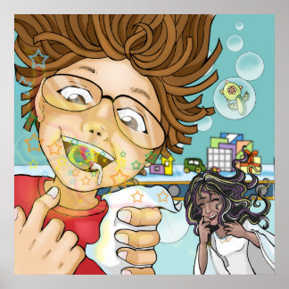 handicap, black tooth fairy, boy, toys, candy poster