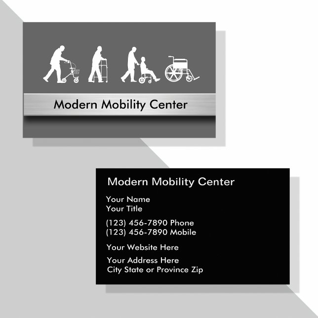 Handicap Equipment Business Cards (Mobility equipment business cards)