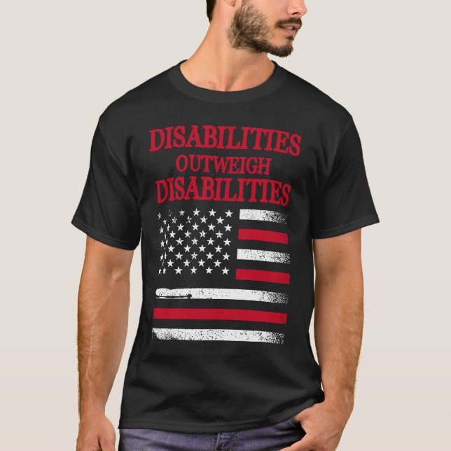 Handicap Humour Disabled Survivor Warrior  1 T-Shirt (Front)