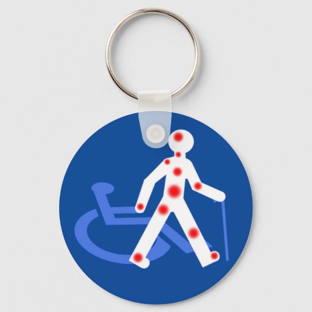 Handicap invisible / Visible Key Ring (Front)