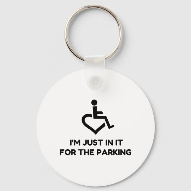 Handicap Parking Key Ring (Front)