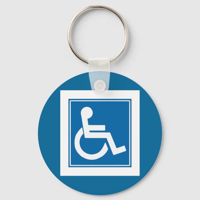 Handicap Sign Key Ring (Front)