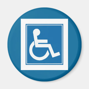 Handicap Sign Magnet