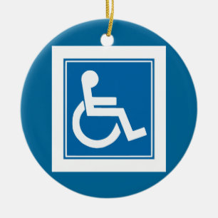 Handicap Sign Ornament