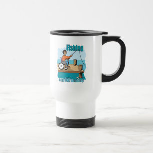 Handicap Wheelchair Fishing Travel Mug