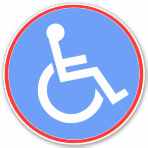 Handicap Wheelchair Symbol - Blue Disabled