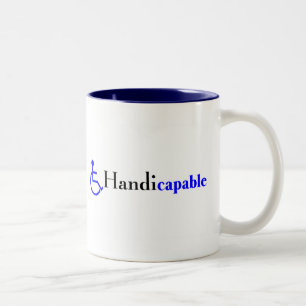 Handicapable (Wheelchair) Two-Tone Coffee Mug