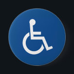 Handicapped 7.5 Cm Round Badge<br><div class="desc">Handicapped,  Disabled</div>