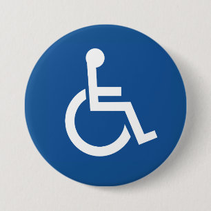 Handicapped 7.5 Cm Round Badge
