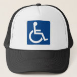 Handicapped Accessible Trucker Hat<br><div class="desc">Handicapped Accessible sign</div>