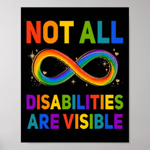 Handicapped Awareness  Not All Disabilities Are Vi Poster