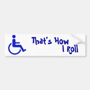 Handicapped Bumper Sticker