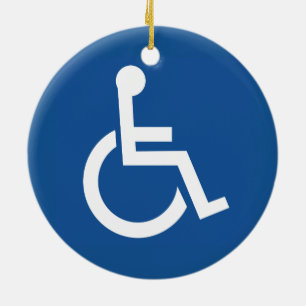 Handicapped Ceramic Tree Decoration