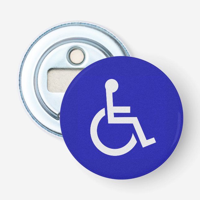 Handicapped Disabled Bottle Opener (Front)