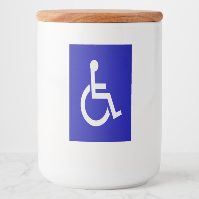 Handicapped Disabled Food Label (Front)
