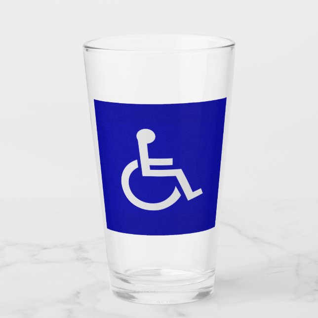 Handicapped Disabled Glass (Front)