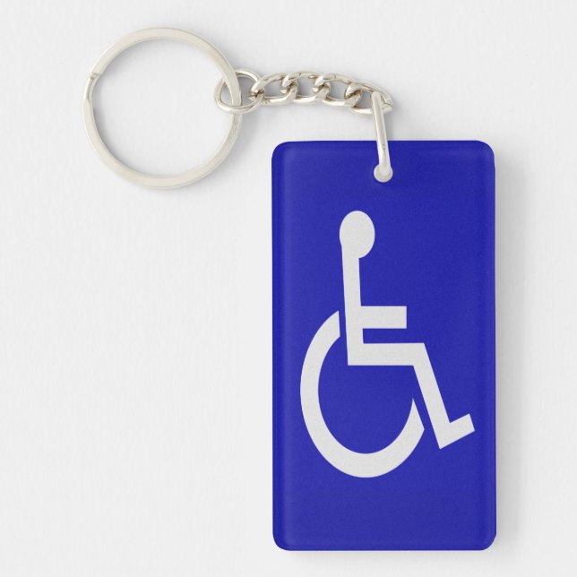 Handicapped Disabled Key Ring (Front)