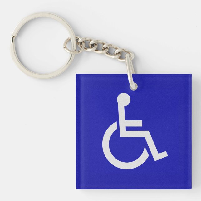 Handicapped Disabled Key Ring (Front)