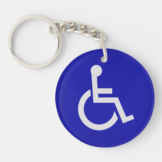 Handicapped Disabled Key Ring (Front)