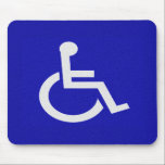 Handicapped Disabled Mouse Mat<br><div class="desc">Handicapped Disabled,  Handicapped,  Disabled,  Disability</div>