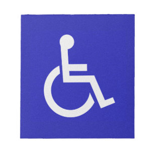 Handicapped Disabled Notepad