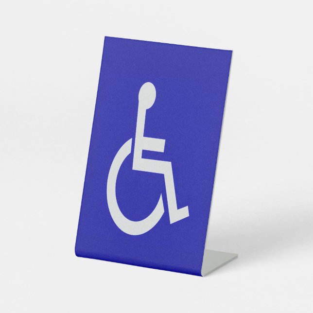 Handicapped Disabled Pedestal Sign (Front)