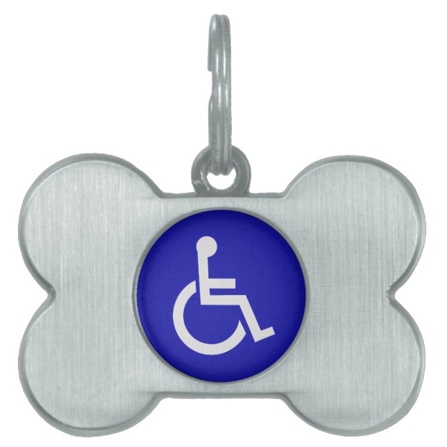 Handicapped Disabled Pet ID Tag (Front)