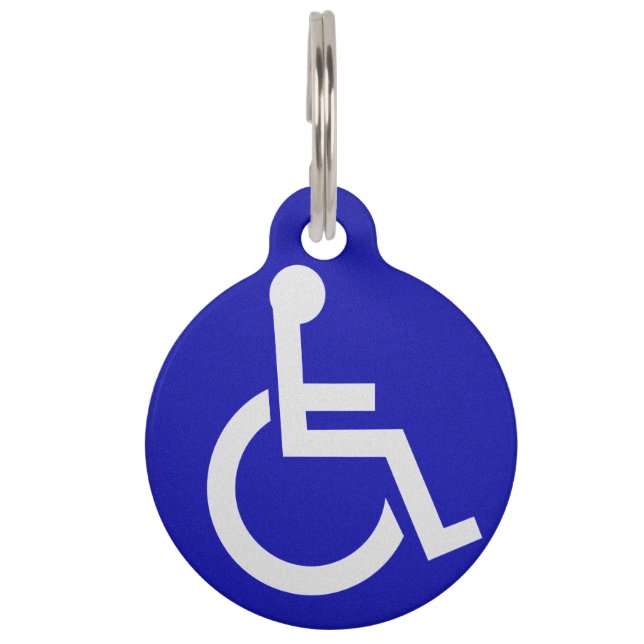 Handicapped Disabled Pet Tag (Front)
