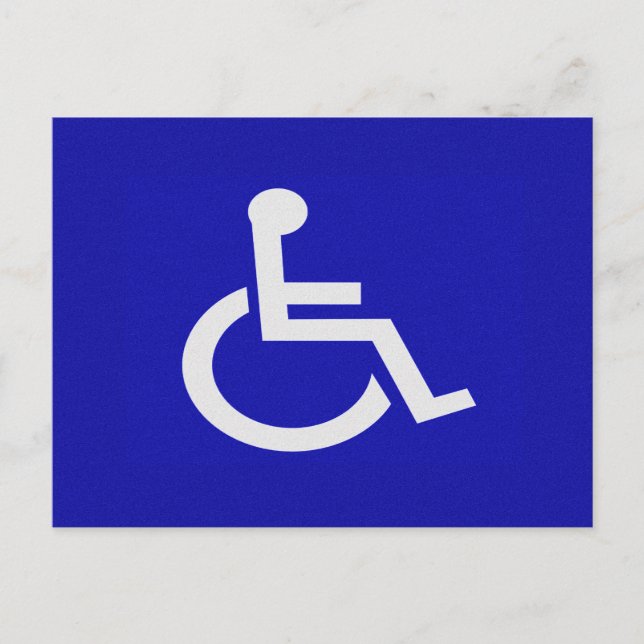 Handicapped Disabled Postcard (Front)